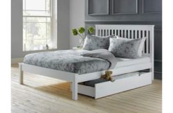 Collection Aspley Double Bed Frame - White.